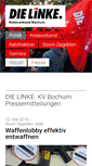 Mobile Screenshot of dielinke-bochum.de